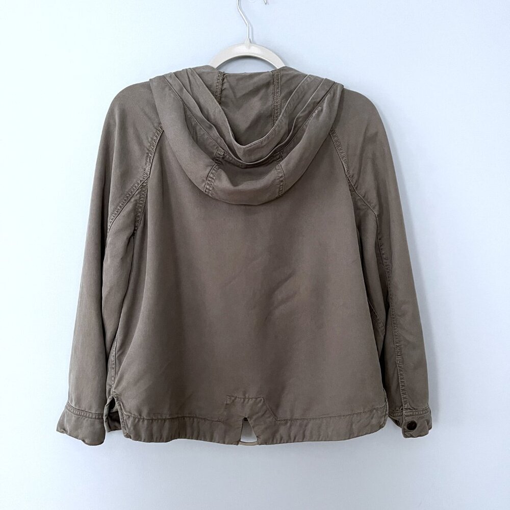 AEO American Eagle Hooded Military Jacket (Green) XS - Picture 3 of 12